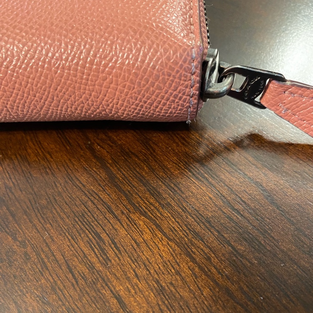 COACH Crossgrain Leather Accordion Zip Wallet - Picture 13 of 16